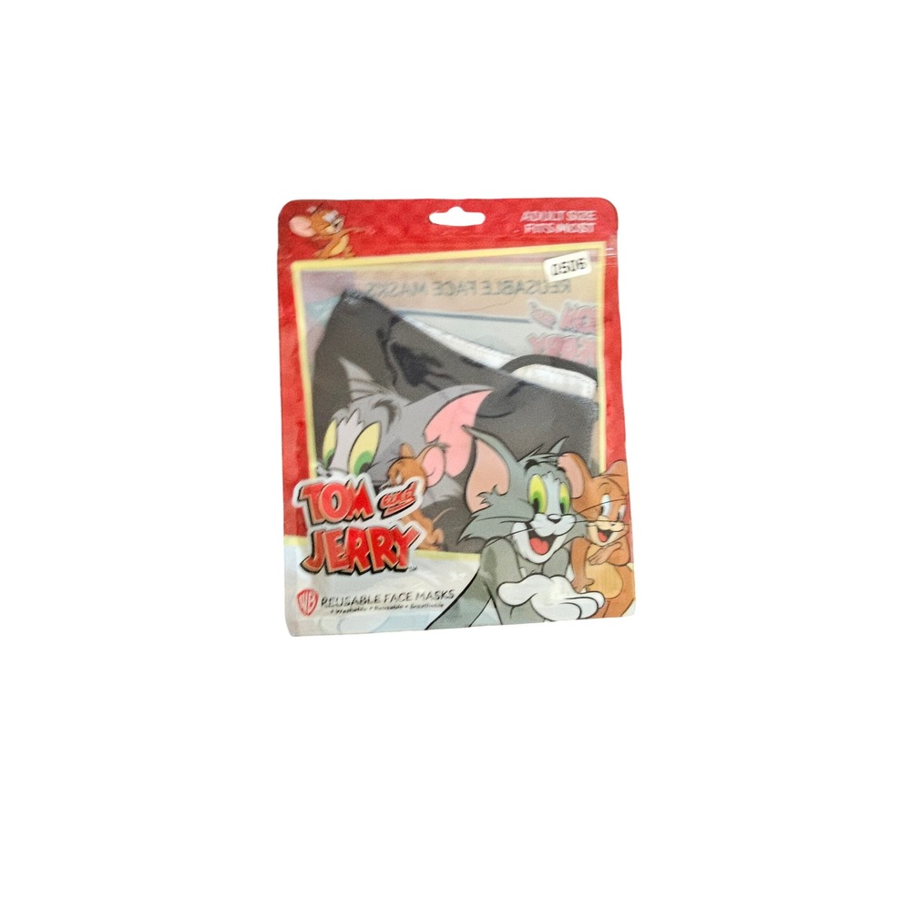 Tom and Jerry Reusable Face Masks Adult Size Washable Cotton Blend #506-508
